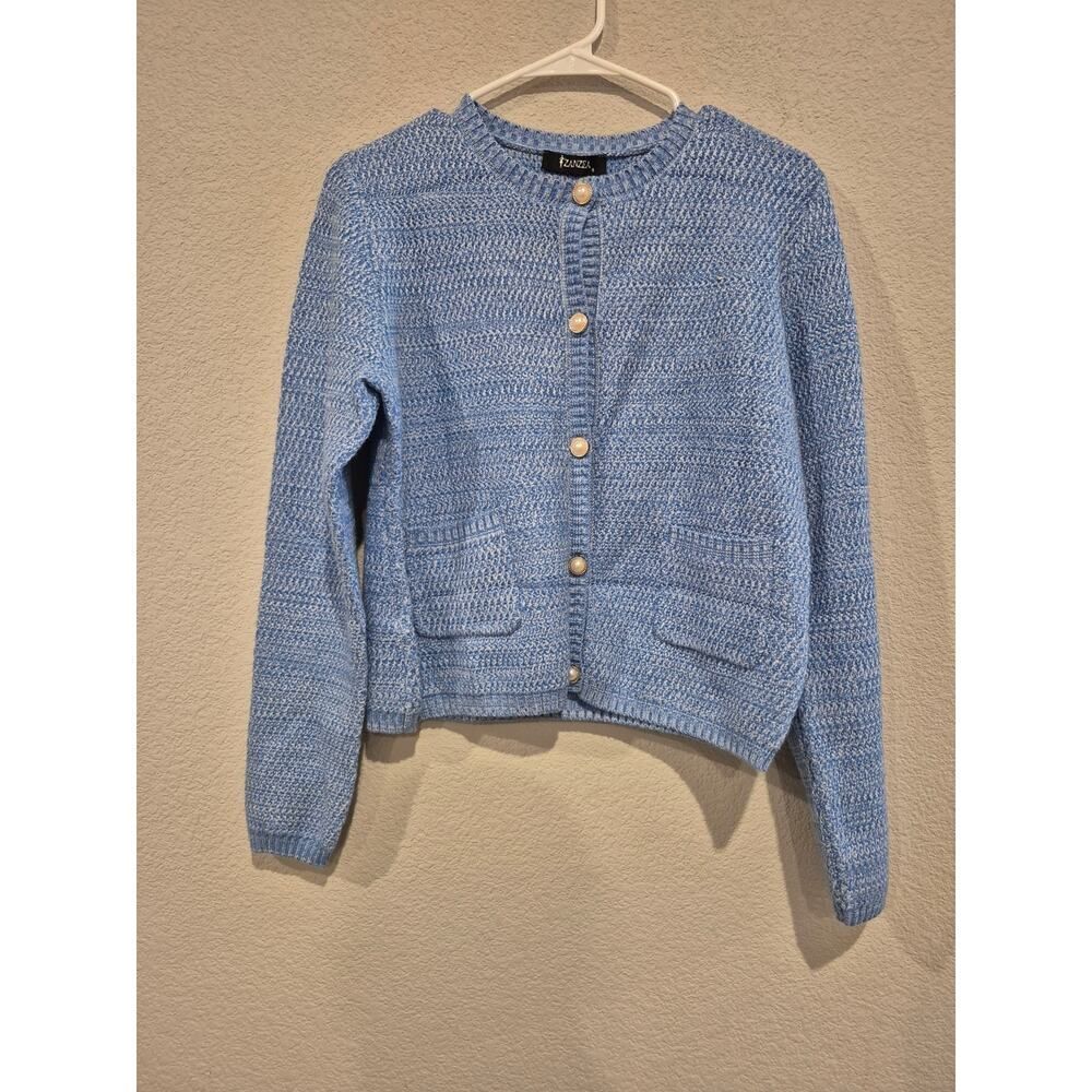 Zanzea Women's Size Small Knit Cardigan Sweater Long Sleeves Blue NWOT